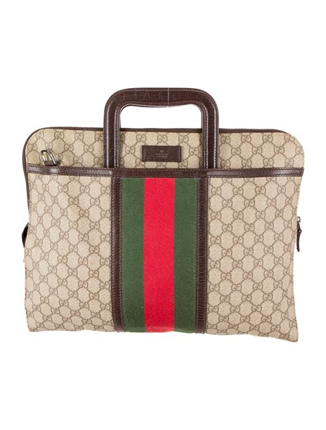 briefcase gucci|Gucci laptop briefcases.